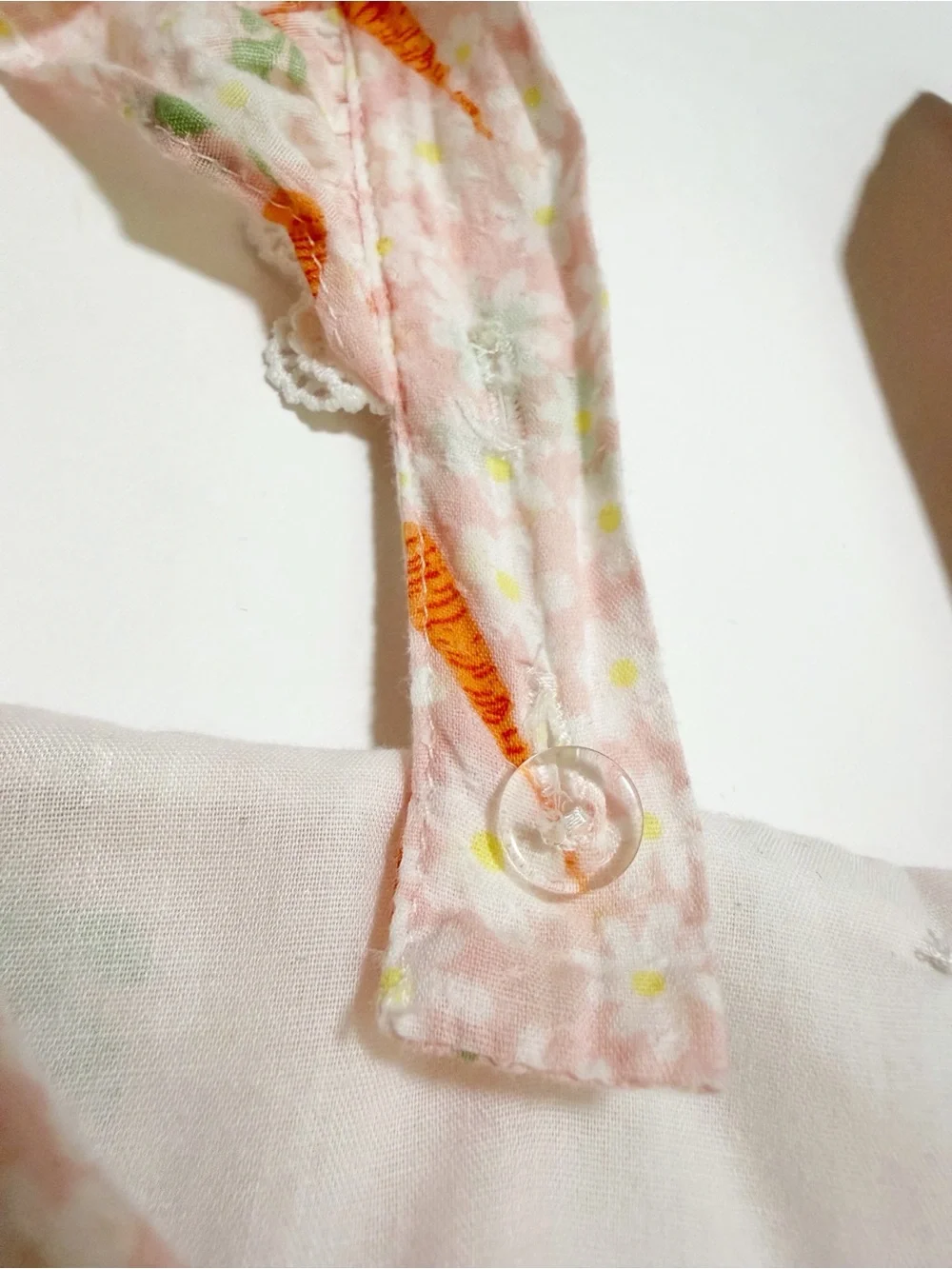 Cynthia Rowley Floral Carrot Ruffle Lace Trim Dress